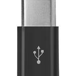 USB-micro female naar USB-C male adapter bovenkant