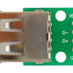 Voeding en Interface module USB-A female bovenkant
