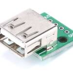 USB-A female connector breakout module