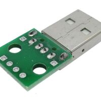 Voeding en Interface module USB-A male onderkant schuin