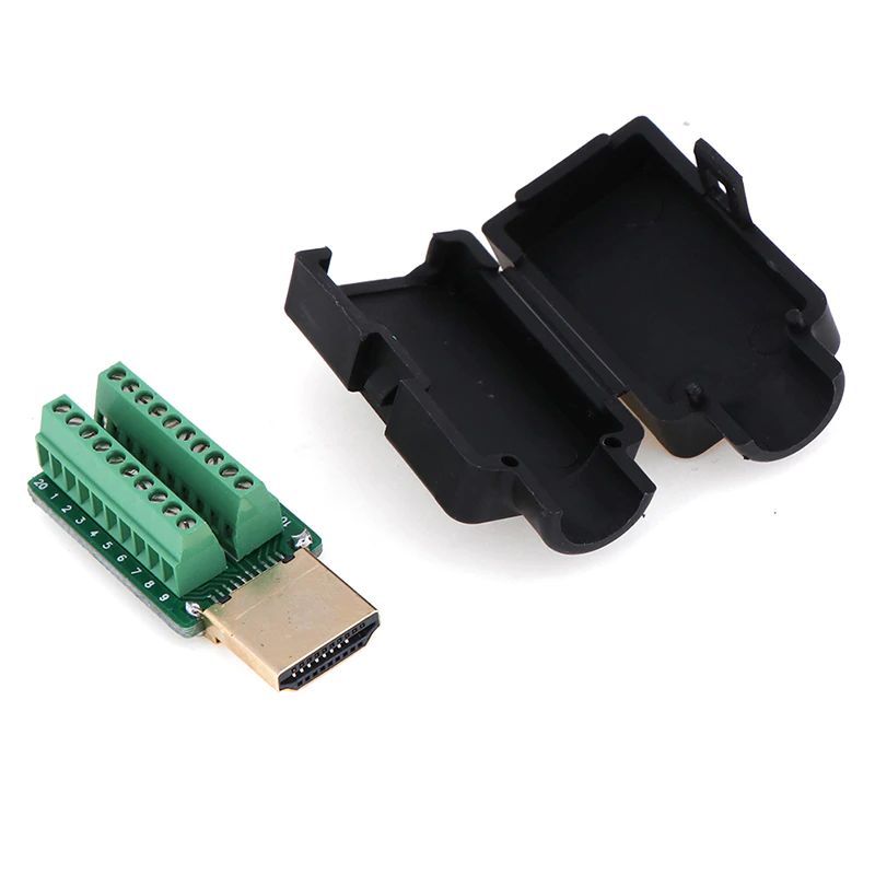 HDMI connector breakout module met schroefterminals 05