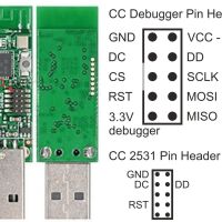 Zigbee USB stick CC2531 pinout 02