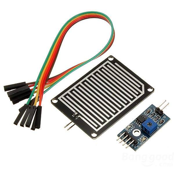 Regenwater sensor module met A/D converter