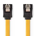 SATA kabel recht-recht met lock oranje
