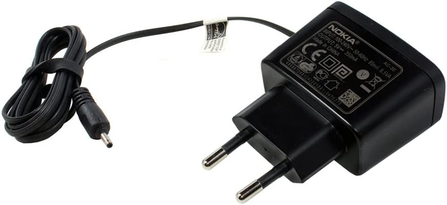 Adapter EU Schakelend 5VDC 0.35A / Nokia AC-3E 170cm snoer met barrel jack 2x1mm