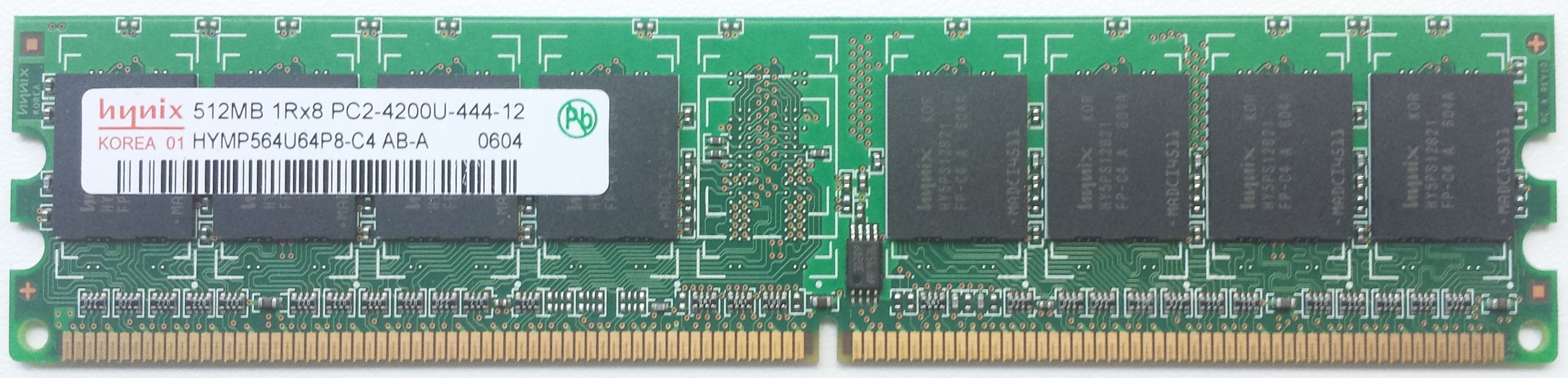 DDR2 512MB 533Mhz-PC4200 / Hynix HYMP564U64P8-C4