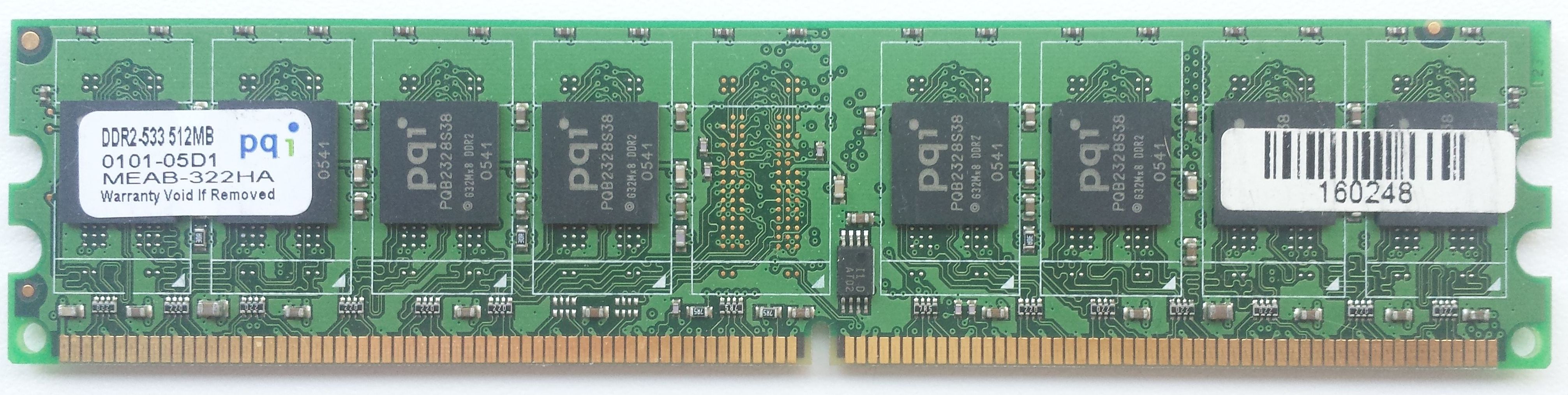 DDR2 512MB 533Mhz-PC4200 / pqi 0101-05D1