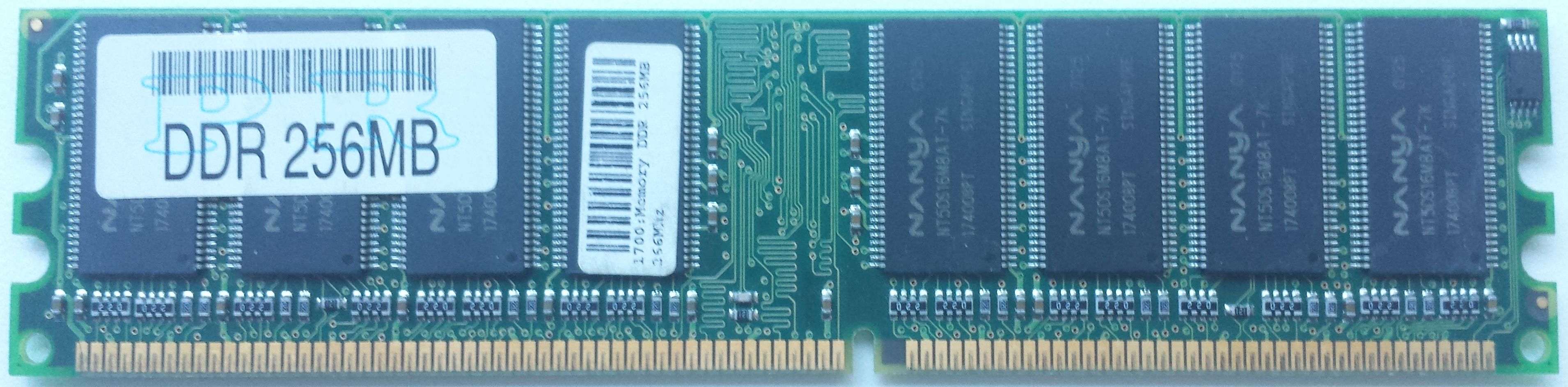 DDR 256MB 266Mhz-PC2100 / PR 1700