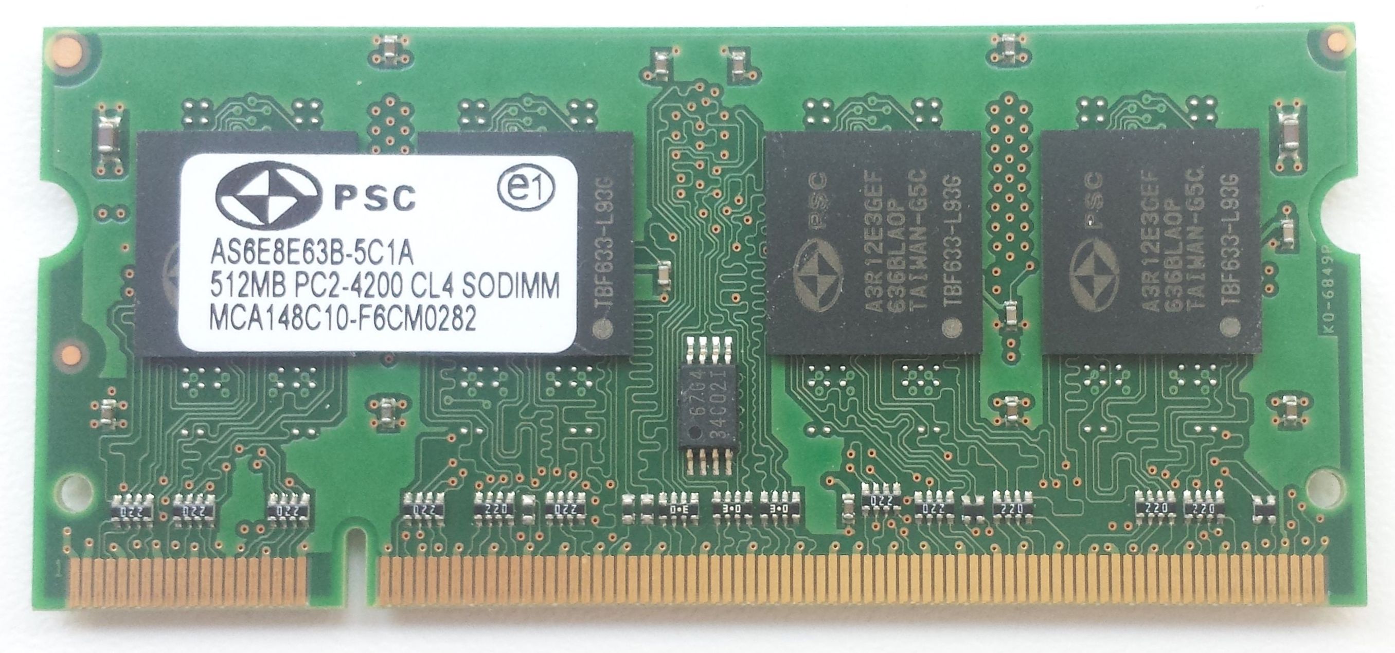 DDR2 SO-DIMM 512MB 533Mhz-PC4200 / PSC AS6E8E63B-5C1A