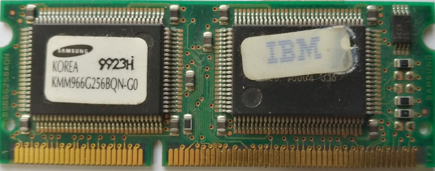 SGRAM SO-DIMM 2MB 100Mhz / Samsung KMM966G256BQN-G0 SGRAM SO-DIMM 2MB 100Mhz / Samsung KMM966G256BQN-G0