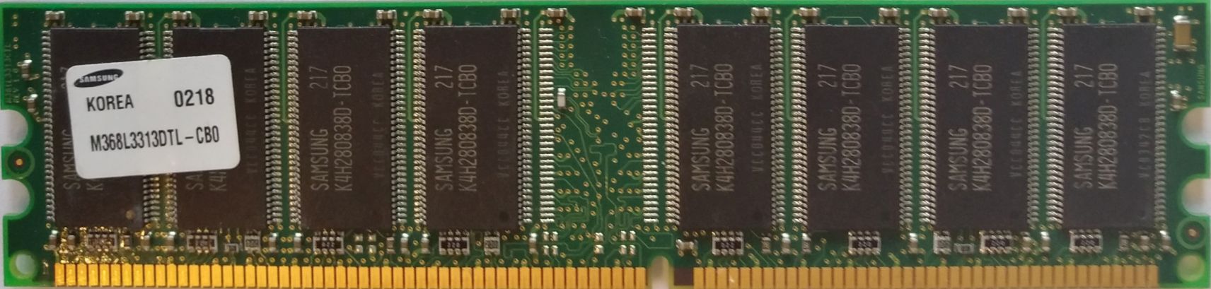 DDR 256MB 266Mhz-PC2100 / Samsung M368L3313DTL-CB0