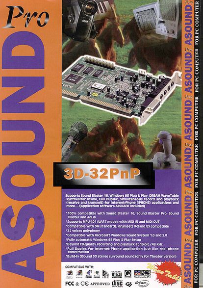Geluidskaart ASOUND ALS100 16-bit ISA Gameport MA5ASOUND 03