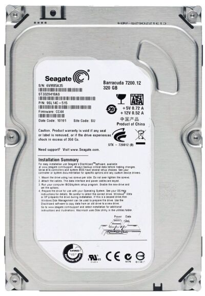 Seagate ST3320418AS 01
