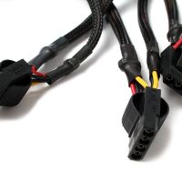 PSU Molex Mini 5-pin female naar 3x Molex female sleeved 0.7-1M model 1 (2e kans) - Afbeelding 3
