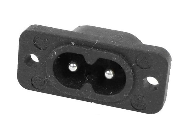 Power connector Eurostekker female plug C8 inbouw