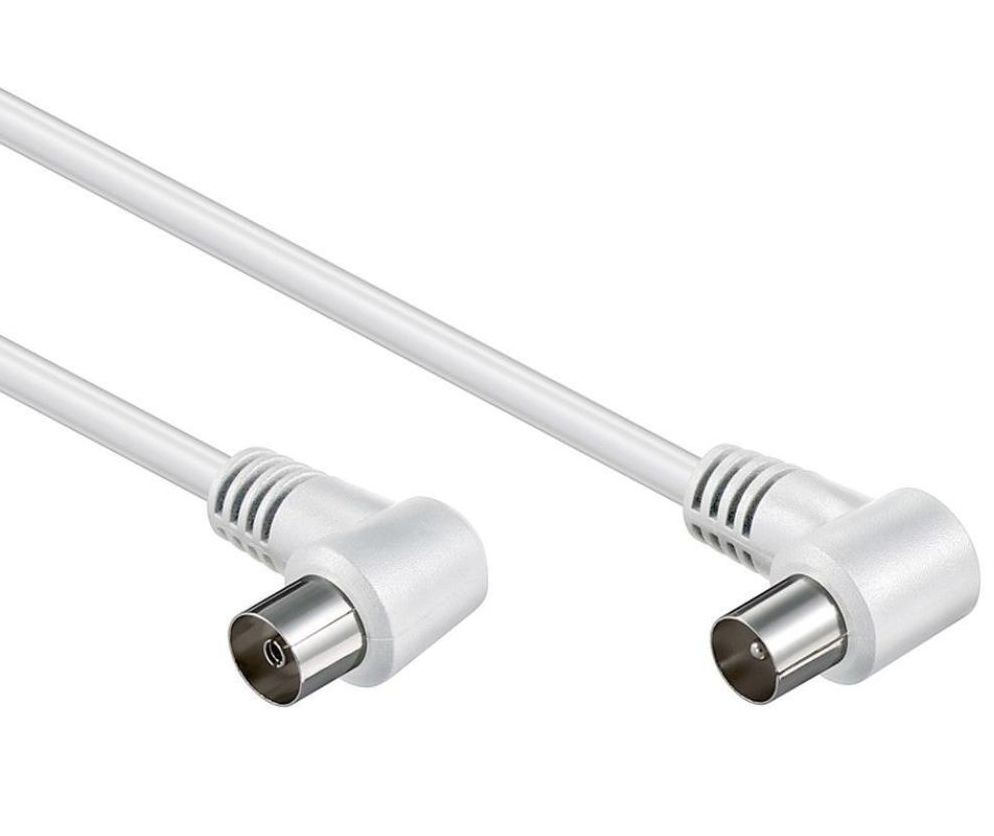 Coax IEC female hoek naar Coax IEC male hoek 3C-2V 75 ohm 1.5M
