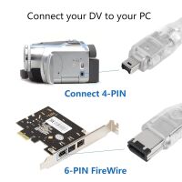 Firewire 400 IEEE 1394 male 6P kabel naar iLink 4P male kabel 1.1-1.5M transparant (2e kans) - Afbeelding 4