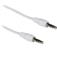 Audio kabel Jack 3.5mm 3P male-male 1.6-2.0M wit (2e kans)