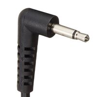Jack plug 3.5mm 2P hoek met tweeling kabel lengte 20-30cm OPEN EIND (scraps/e-waste)