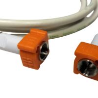 Kabel Coax met f-connector 8.5mm 0.3'' male-male recht met draaihulp 1.5M RLA75E gebroken wit (2e kans)