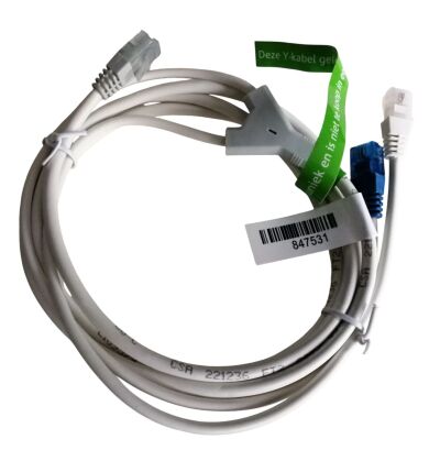 KPN Y-splitter RJ11 6P4C naar RJ11 6P2C wit en RJ11 6P2C blauw 847531