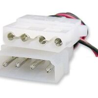 Molex LP4 4-pin verlengkabel met 5V aftakking OPEN EIND