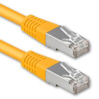 Netwerkkabel Cat5e STP 2835 24AWG 60C 30V TIA/EIA 568-B.2 lengte 1.4M geel metaal (2e kans)