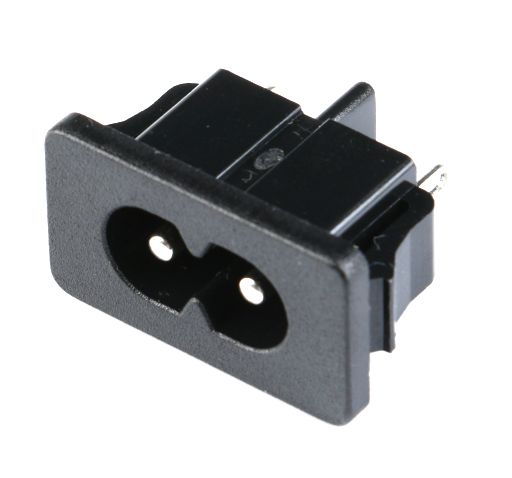 Power connector Eurostekker female plug C8 inbouw push-in