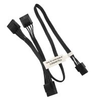 PSU AUX 6-pin female naar 3x Molex female 1x FDD 0.7-1M voor CORSAIR PSU (2e kans)