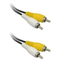 RCA 2x tulp male naar 2x tulp male wit-geel 0.6-1.0M (2e kans)