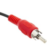 RCA Tulp connector 2-polig male rood 1.7M kabel met OPEN EIND