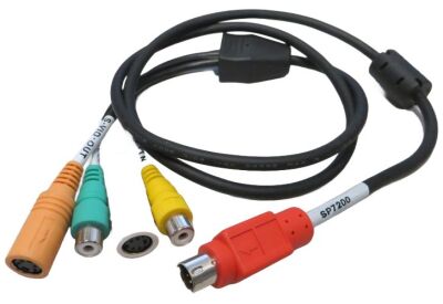 S-video IN-OUT Composite IN-OUT SP7200 DIN-9 kabel