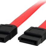 SATA kabel recht-recht zonder lock rood