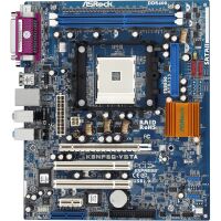 Moederbord Socket 754 DDR PCI-E 16X MicroATX 20+4-pins / ASRock K8NF6G-VSTA MET CPU HEATSINK, GEEN I/O SHIELD (2e kans)