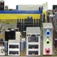 Moederbord Socket LGA775 DDR DDR2 AGP 1.5V MicroATX 24+4-pins / ASUS P5VDC-MX Rev. 2.00G MET CPU HEATSINK, GEEN I/O SHIELD (2e kans) - Afbeelding 3