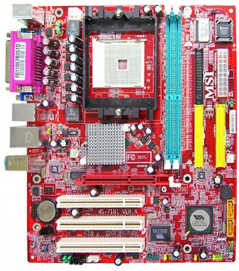 Moederbord Socket 754 DDR AGP 8X MicroATX 20+4-pins / MSI MS-7181 K8MM3 H Moederbord Socket 754 DDR AGP 8X MicroATX 20+4-pins / MSI MS-7181 K8MM3 H