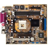 Moederbord Socket PGA478 DDR AGP 4X 1.5V Micro-ATX 20-pins / ASUS P4SC-EA (Terminator P4 533) MET CPU HEATSINK, GEEN I/O SHIELD