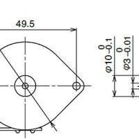 Stepping motor 7.5s 12.5ohm Mitsumi QK1-4277 - Afbeelding 3