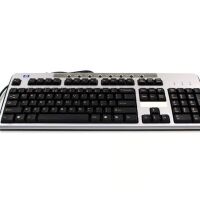 Toetsenbord QWERTY PS/2 interface HP KB-0133 zwart-zilver (2e kans)