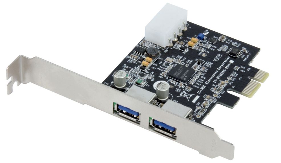 USB kaart USB 3.0 2 slots PCI-E Konig CMP-PCIE2USB3