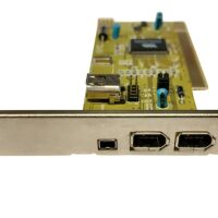 Firewire 400 IEEE-1394 kaart 2+1 slots + 1x iLink 4P PCI VT6306 OEM (2e kans) - Afbeelding 3