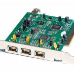 Firewire IEEE-1394 kaart 3+1 slots PCI OEM 01 01