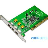 Firewire 400 IEEE-1394 kaart 3 slots PCI VIA VT6306