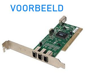 Firewire 400 IEEE-1394 kaart 3+1 slots PCI VIA VT6306