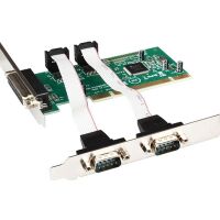 PCI naar 2 Ports DB-9 RS-232 Serieel en 1xPort DB-25 Parallel Printer (LPT1) Controller Card / SWEEX FG-PIO9835-2S1P-01-SW01