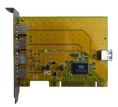 USB kaart USB 2.0 4+1 slots PCI VIA VT6202 Trust 01