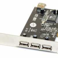 USB kaart USB 2.0 3+1 slots PCI VIA VT6202