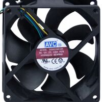 Ventilator 92x92x25 12VDC 4-pins / AVC DS09225R12H met molex mini connector (2e kans)