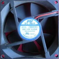 Ventilator 80x80x25 12VDC 2-pins / FU FM802512H (open eind, geen stekker) (2e kans)