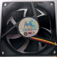 Ventilator 80x80x25 12VDC 3-pins / Mtek OEM (2e kans)